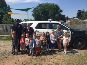A huge thank you to the Clifton Police Department's Officer J. Smith who showed up with a squad car for children to 'investigate' upon completing the children's book "Officer Tony Says Be Careful"